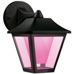 Aussenlampe WiZ Schwarz Kunststoff 17 cm 22.8 cm - LED - Lichtfarbe: Extra warmweiss - Tageslichtweiss - Aussenlampe- LED Energiesparlampe