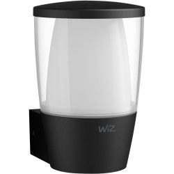 Aussenlampe WiZ Glas/Kunststoff Keine Angabe 8.5 W - Farbe: Schwarz - LED - Lichtfarbe: Extra warmweiss - Tageslichtweiss - Aussenlampe- LED