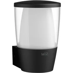 Aussenlampe WiZ Glas/Kunststoff Keine Angabe 8.5 W - Farbe: Schwarz - LED - Lichtfarbe: Extra warmweiss - Tageslichtweiss - Aussenlampe- LED