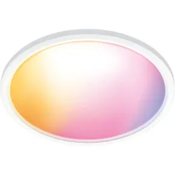 Deckenlampe WiZ Weiss Kunststoff 55 cm 55 cm - LED - Lichtfarbe: Extra warmweiss - Helles Neutralweiss - Deckenlampe- LED Energiesparlampe