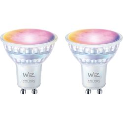 WiZ 8720169076723 LED EEK F (A - G) GU10 Reflektor 4.7 W Warmweiß bis Kaltweiß, RGBW 2 St.