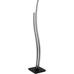 Eglo Stehlampe Lejias Schwarz Stahl 123 cm - LED - Lichtfarbe: Warmweiss - Stehlampe- LED Energiesparlampe