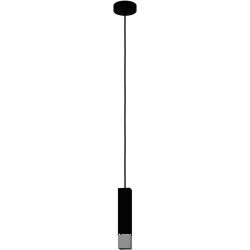 Eglo Pendellampe Butrano Schwarz/Silber Stahl 5.5 cm 110 cm - Pendellampe
