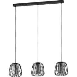 Eglo Pendellampe Floresta Schwarz Stahl 19 cm 110 cm - Pendellampe
