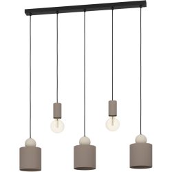 Eglo Pendellampe Gazzola Stahl 15 cm 110 cm - Farbe: mocca - Pendellampe