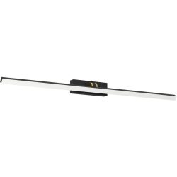 Eglo Wandlampe Verdello Schwarz Kunststoff 6 cm 10.5 cm - Farbe: Schwarz/Messing - LED - Wandlampe- LED Energiesparlampe