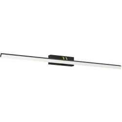 Eglo Wandlampe Verdello Schwarz Kunststoff 6 cm 10.5 cm - Farbe: Schwarz/Messing - LED - Wandlampe- LED Energiesparlampe