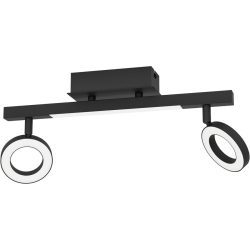 Eglo Spot Cardillio 2 Schwarz Aluminium/Stahl 8.5 cm 19.5 cm - LED - Lichtfarbe: Warmweiss - Spot- LED Energiesparlampe