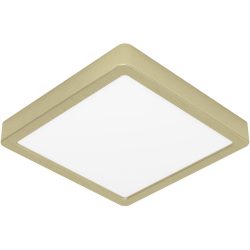 Eglo Deckenlampe Fueva 5 Stahl 21 cm 2.8 cm - Farbe: messing gebürstet/smoky - LED - Lichtfarbe: Warmweiss - Deckenlampe- LED Energiesparlampe