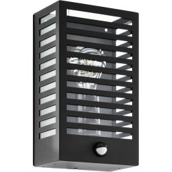 Eglo Wandlampe aussen Alamonte 3 Schwarz Aluminium/Stahl 29.5 cm - Wandlampe aussen