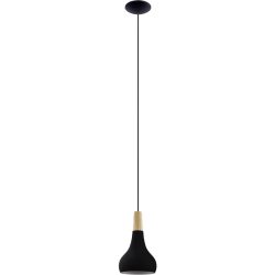 Eglo Pendellampe Sabinar Braun/Schwarz Stahl/Holz 110 cm - Material: Holz/Stahl - Pendellampe