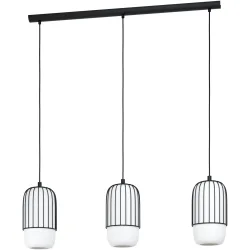 Eglo Pendellampe Muleges Schwarz Stahl 16 cm 110 cm - Pendellampe
