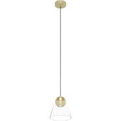 Eglo Pendellampe Cerasella Stahl 110 cm - Farbe: messing gebürstet/smoky - Pendellampe