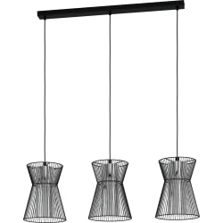 Eglo Pendellampe Maseta Schwarz Stahl 22.5 cm 110 cm - Pendellampe