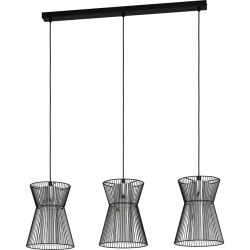 Eglo Pendellampe Maseta Schwarz Stahl 22.5 cm 110 cm - Pendellampe