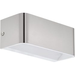 Eglo Wandlampe Sania 4 Grau Aluminium 8 cm - Farbe: Nickel matt - LED - Lichtfarbe: Warmweiss - Wandlampe- LED Energiesparlampe
