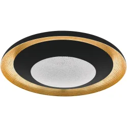 Eglo Deckenlampe Canicosa 2 Gold/Schwarz Stahl/Kunststoff 9 cm - Farbe: schwarz-gold - LED - Material: Kunststoff/Stahl - Deckenlampe- LED
