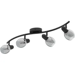 Eglo Spot Pollica Schwarz Stahl 22 cm - Spot