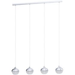 Eglo Pendellampe Mioglia 1 Grau Stahl 15 cm 110 cm - Farbe: chrom - Pendellampe