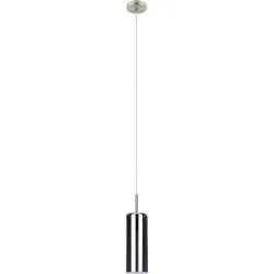 Eglo Pendellampe Selvino Grau Stahl 110 cm - Farbe: Nickel matt - Pendellampe