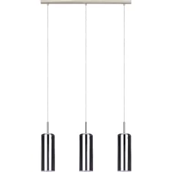 Eglo Pendellampe Selvino Grau Stahl 10 cm 110 cm - Farbe: Nickel matt - Pendellampe