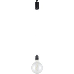 Eglo Pendellampe Vignanello Schwarz Kunststoff 19.5 cm - LED - Lichtfarbe: Extra warmweiss - Pendellampe- LED Energiesparlampe