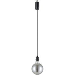 Eglo Pendellampe Vignanello Schwarz Kunststoff 19.5 cm - LED - Lichtfarbe: Extra warmweiss - Pendellampe- LED Energiesparlampe
