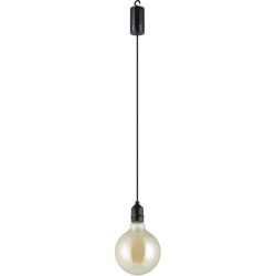Eglo Pendellampe Vignanello Schwarz Kunststoff 19.5 cm - LED - Lichtfarbe: Extra warmweiss - Pendellampe- LED Energiesparlampe