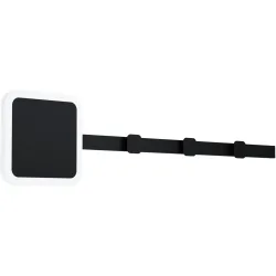 Eglo Wandlampe Cartignano Schwarz Stahl 18 cm - LED - Lichtfarbe: Warmweiss - Wandlampe- LED Energiesparlampe