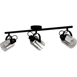 Eglo Spot Berregas Schwarz/Grau Stahl 11 cm - Farbe: schwarz/chrom - Spot