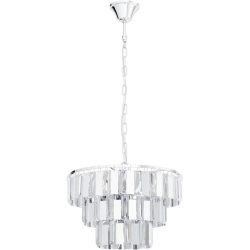 Eglo Pendellampe Erseka Grau Stahl 130 cm - Farbe: chrom - Pendellampe
