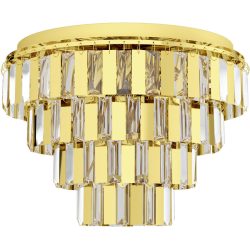 Eglo Deckenlampe Erseka Stahl 53.5 cm - Farbe: messing - Deckenlampe