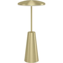 Eglo Tischlampe Piccola Stahl 28 cm - Farbe: messing gebürstet/smoky - LED - Lichtfarbe: Extra warmweiss - Helles Neutralweiss - Tischlampe- LED