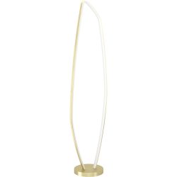 Eglo Stehlampe Vallerosa Aluminium/Stahl 128.5 cm - Farbe: messing gebürstet/smoky - LED - Lichtfarbe: Warmweiss - Stehlampe- LED Energiesparlampe
