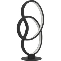 Eglo Tischlampe Gianella Schwarz Aluminium/Stahl 14 cm 39.5 cm - LED - Lichtfarbe: Warmweiss - Tischlampe- LED Energiesparlampe