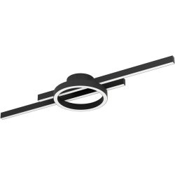 Eglo Deckenlampe Amandolo Schwarz Aluminium/Stahl 20 cm 7.5 cm - LED - Deckenlampe- LED Energiesparlampe