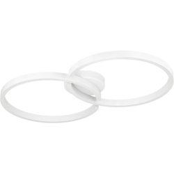 Eglo Deckenlampe Amandolo Weiss Aluminium/Stahl 38 cm 6.5 cm - LED - Deckenlampe- LED Energiesparlampe