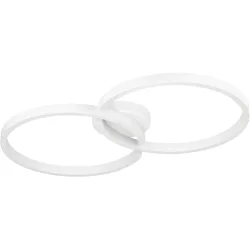 Eglo Deckenlampe Amandolo Weiss Aluminium/Stahl 38 cm 6.5 cm - LED - Deckenlampe- LED Energiesparlampe