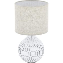 Eglo Tischlampe Bellariva 3 Weiss 36 cm - Material: Keramik - Tischlampe