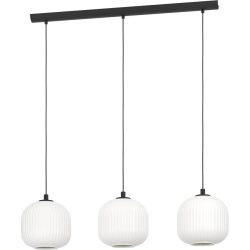 Eglo Pendellampe Mantunalle Schwarz Stahl 20 cm 110 cm - Pendellampe