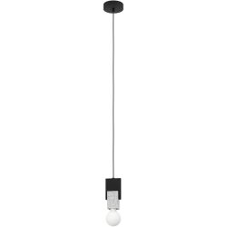 Eglo Pendellampe Lobatia Schwarz Stahl/Holz 110 cm - Material: Holz/Stahl - Pendellampe