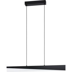 Eglo Pendellampe Isidro Schwarz Aluminium/Stahl 6 cm 110 cm - LED - Lichtfarbe: Warmweiss - Pendellampe- LED Energiesparlampe