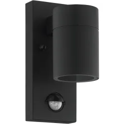 Eglo Wandlampe aussen Riga 5 Schwarz Stahl verzinkt 16.5 cm - Wandlampe aussen