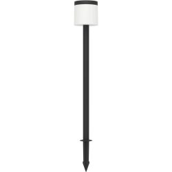 Eglo Solaraussenlampe Pantete Schwarz Kunststoff 115 cm - Lichtfarbe: Warmweiss - Solaraussenlampe