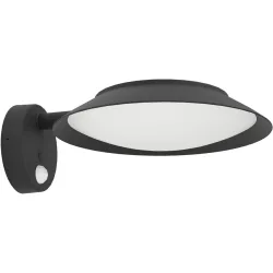 Eglo Solaraussenlampe Cerrisi Schwarz Kunststoff 10.5 cm - Lichtfarbe: Warmweiss - Solaraussenlampe