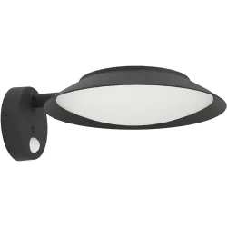 Eglo Solaraussenlampe Cerrisi Schwarz Kunststoff 10.5 cm - Lichtfarbe: Warmweiss - Solaraussenlampe