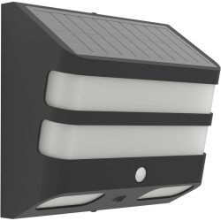 Eglo Solaraussenlampe Stiappa Schwarz Kunststoff 20 cm - Lichtfarbe: Helles Neutralweiss - Solaraussenlampe