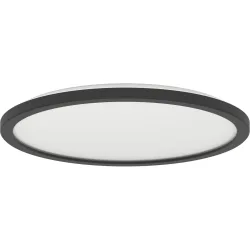 Eglo Deckenlampe Rovito Schwarz Kunststoff 3 cm - LED - Deckenlampe- LED Energiesparlampe