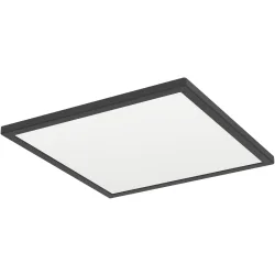 Eglo Deckenlampe Rovito-R Schwarz Kunststoff 39 cm 3 cm - LED - Deckenlampe- LED Energiesparlampe