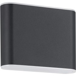 Eglo Wandlampe aussen Grutti Grau Aluminium 9 cm - Farbe: anthrazit - LED - Wandlampe aussen- LED Energiesparlampe